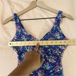 Boden Slimming One Piece‎ Blue Multicolor Floral Print Swimsuit Size 4 Photo 11