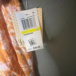 Bebop Orange Floral Romper, Size Medium Photo 1