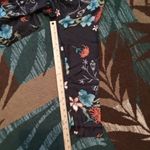 Johnny Was  Black Floral Blouse Tunic Silk Embroider Trim Vacation Resort Womens Photo 7