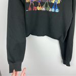 Y2K Bratz Graphic Cropped Hoodie Sz Small Black Photo 8