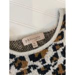 Philosophy Tan Animal Leopard Print Crewneck Pullover Sweater Size XS Photo 4