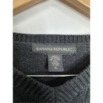 Banana Republic  Sweater Mens Extra Large Knit Gray V Neck Long Sleeve Photo 5