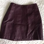 Free People Modern Femme Burgundy Skirt Photo 0