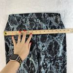 Carbon38 L Large Metallic Snake Print High Rise 7/8 Leggings Black Teal Animal Photo 7