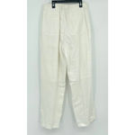 Parisian Signature Linen Pants Womens Sz M Cream Beachy Trouser Lined Lagenlook Photo 8