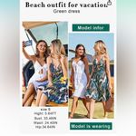 Palm Print MIDI Dress size small with cutout and pockets!! Photo 2