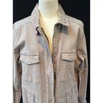 Women’s dip Grey Long Trench Coat Sz L Gray Size L Photo 1