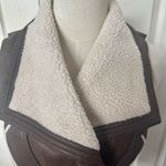 Forever 21  brown faux leather zip up vest Photo 5