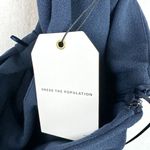 Dress the Population Tiffany One Shoulder Bow Detail Midi Dress Size Medium NWT Photo 11