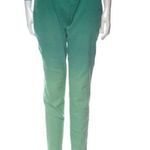 Karen Millen SZ 10 mid-rise gradient green skinny jeans Photo 0