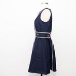 Shoshanna  | Samara Navy Textured Mini Dress Photo 5
