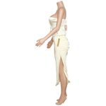 Lovers + Friends  Gianne Satin Skirt, Ivory, XS Photo 8