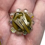 Vintage Signed Italy AB Aurora Borealis Clip On Earrings Multiple Photo 4