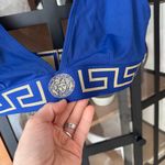 Versace  Greca Bluette-Oro Border Bralette Triangle top swimsuit bikini Photo 4