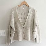 Free People V-Neck Knit Sweater Cardigan Photo 0