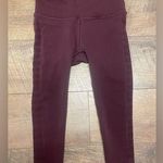 Lululemon  Women’s Maroon/ Burgundy Capri Active Leggings Size 2 Photo 0