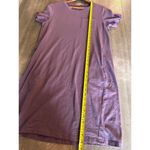 Pact  100% Organic Cotton Shirt Dress w/ Pocket Purple Women’s size Medium Photo 9