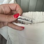 Abercrombie & Fitch White Cropped Puffy Peasant Type Top Photo 3