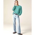 J.Crew NWT Cashmere Relaxed Crewneck Sweater in Dusty Teal S Photo 1