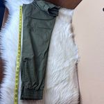 Pact  Woven Twill Utility Olive Green Organic Cotton Joggers Pants Size Small Photo 6