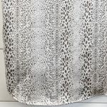 Entro  Womens M Satiny Short Sleeve Animal Print Top Shirt Taupe Cream Boho‎ Photo 6