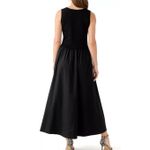 Taylor NWT black two for sweater top midi dress xs Photo 1