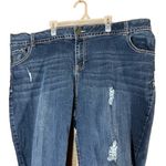 Lane Bryant Ankle Jeans Womens Plus Size 24 Blue Distressed High Rise Casual Photo 1