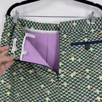 Peter Millar Peter‎ Millar Retro 70's Print Golf Tennis Skirt Skort Size 8 Green Pickleball Photo 3