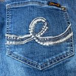 Seven7 Blue Jeans Shorts Womens 14 Denim Stretch Casual Everyday Embroidered Photo 12