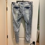 Acid Wash Jeans Size 18 Skinny Jeans White Photo 7