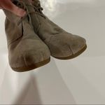 Toms  Desert Taupe Suede Wedge Heel Lace‎ Up Booties Size 9 Photo 4
