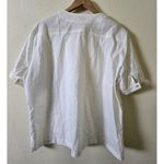 Cose d'altri Compi Eyelet Blouse Button Front Short‎ Sleeve Top White XXL Photo 2
