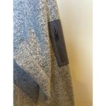 Antigua  NFL Women Gray Quarter Zip Pullover Size Large L Collar Elbow Patch Photo 4