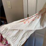 Vintage America Cream and Orange Embroidered Tunic! Size L Photo 3