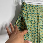 LuLaRoe NWT Madison Skirt Teal Green Yellow Gold Dot w/ Pockets Stretch Large Photo 2