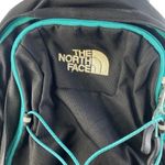 The North Face  Jester Black Teal Adjustable Strap Zip School Travel Backpack Bag Photo 4