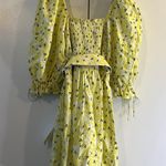 For Love & Lemons Chrysanthemum Mini Yellow Dress Size XS Photo 5