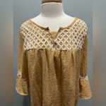Hayden  Los Angeles bell sleeve Mustard Color ladies size large dress Photo 2