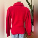 Vintage Red Angora‎ Wool Turtleneck Sweater office preppy medium Photo 1