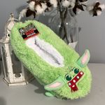 Disney Star Wars Mandalorian Slippers Christmas Fuzzy Babba House Shoes Green One Size Photo 2