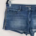 Abercrombie & Fitch Abercrombie Fitch Womens Denim Jean micro mini Shorts Zipper Blue Size 28 Photo 2