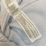 Hollister  XS Light Blue Knit Crochet Pullover Crew Neck Sweater Photo 4