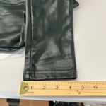 Alya Faux Leather Ankle Pants Women Small Dark Green Stretch Mid Rise Skinny Leg Photo 8