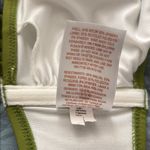 Shade & Shore  Green Lime Ring Front Bandeau Halter Bikini Top Size Medium M Swim Photo 3