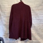 T. La almandine open cardigan burgundy long pockets warm XL Red Photo 5