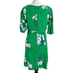 Free People Neon Garden Mini Dress Green Floral 4 Preppy Dainty Fit & Flare Photo 5