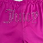 Juicy Couture silky sleepwear pink white rhinestone logo shorts size XL Photo 3