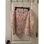 Wild Fable Women's Plus Floral Print Jean Mini Skirt with Notch Front Size 24 Photo 3
