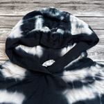 LNA Women's Midnight Rapture Tie Dye Hoodie Blue Black White XS Extra Small Crop Photo 2