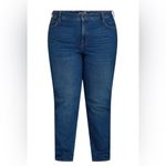 Terra & Sky Womens Jeans Size 26W High Rise Straight Leg Med Wash Distressed New Photo 2